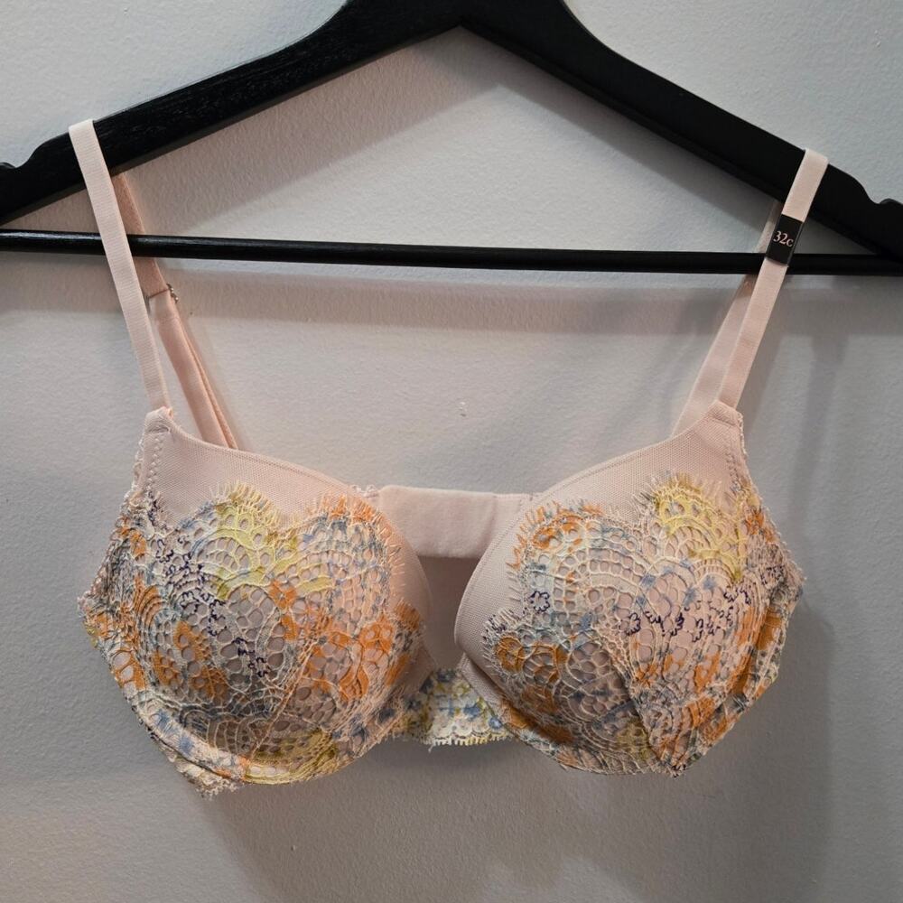 Victoria's Secret Dream Angels Pushup Bra Lace Padded sz 32C New